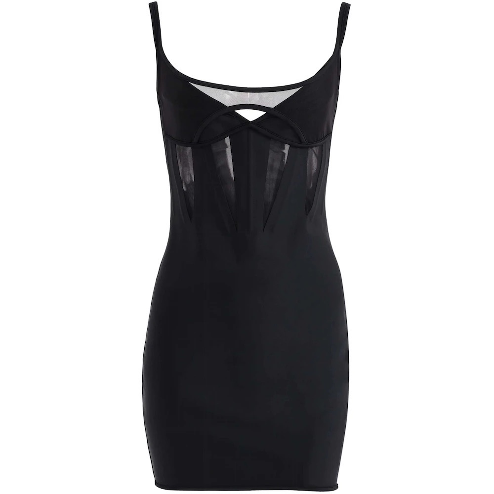 Mugler Black Mini Dress